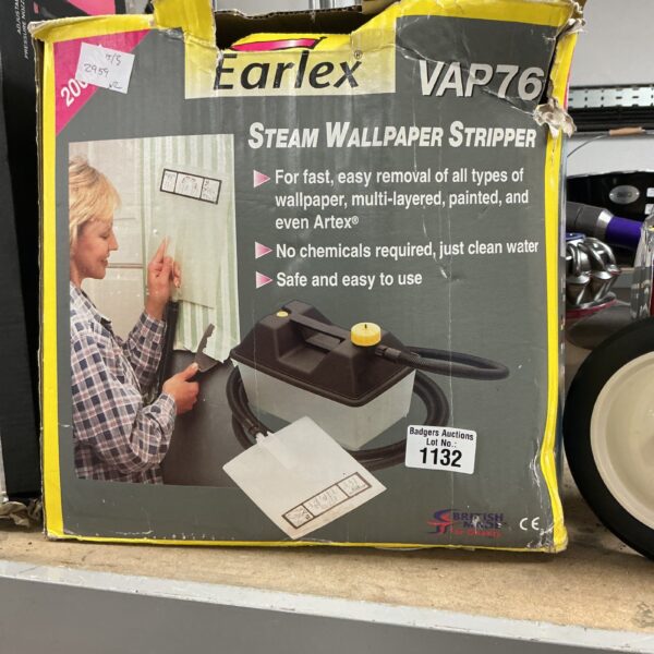 Earlex VAP76 steam wallpaper steamer for easy wallpaper removal.