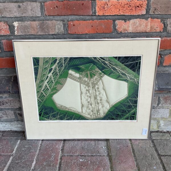 Limited edition Eiffel Tower print by Z. Frost, signed 1984.