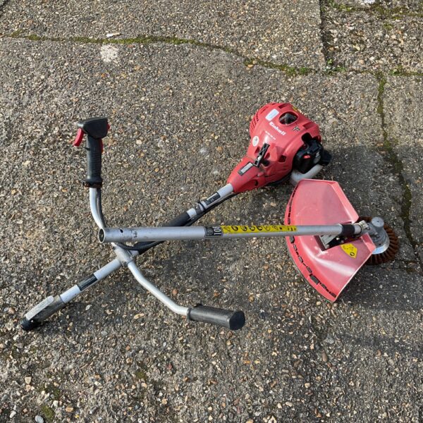 Used Einhell petrol strimmer for garden maintenance and trimming.