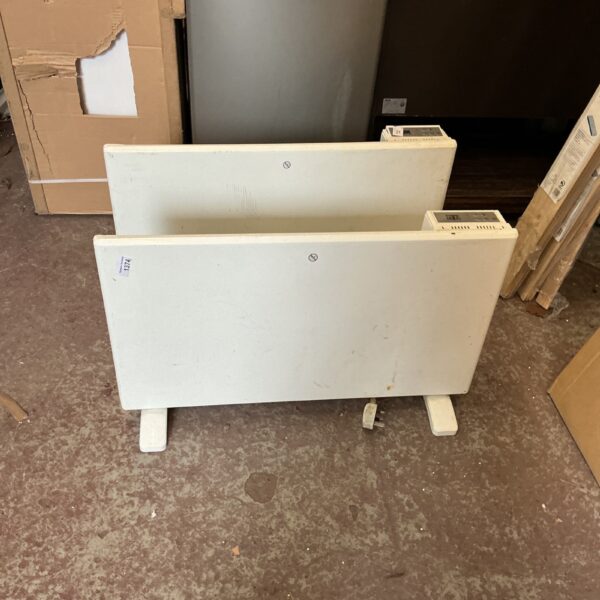 Vintage electric panel heater, classic convector heater for restoration.