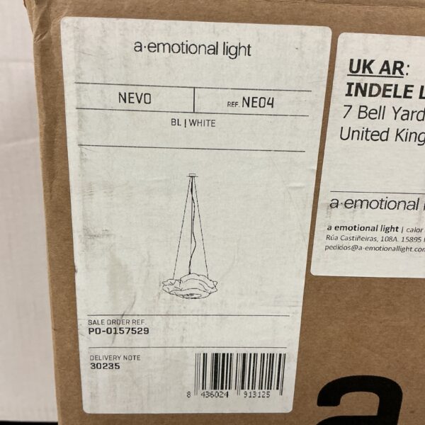 Modern emotional light in Nevo style, black and white design.