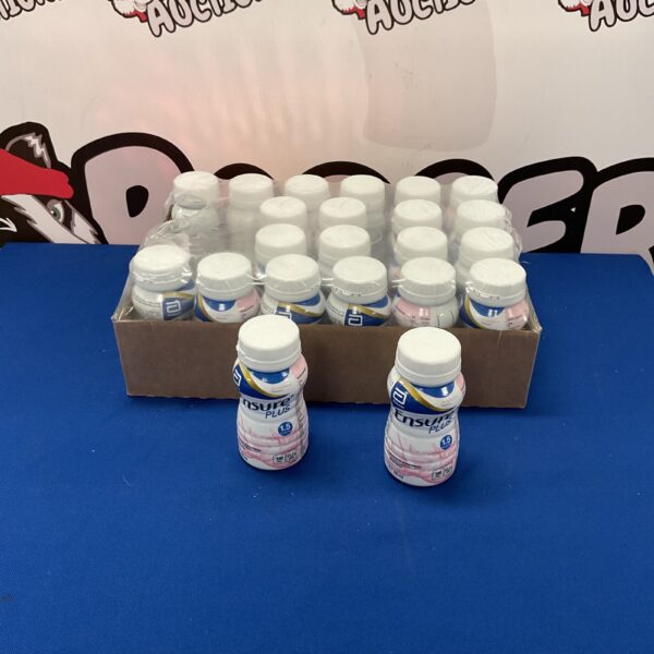 Lot of 22 Abbott Ensure Plus nutrition drinks for supplemental nutrition.