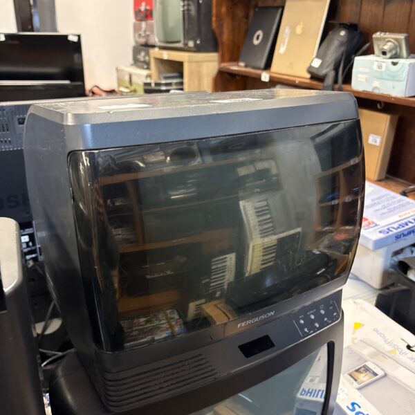 Front view of a vintage Ferguson CRT television.