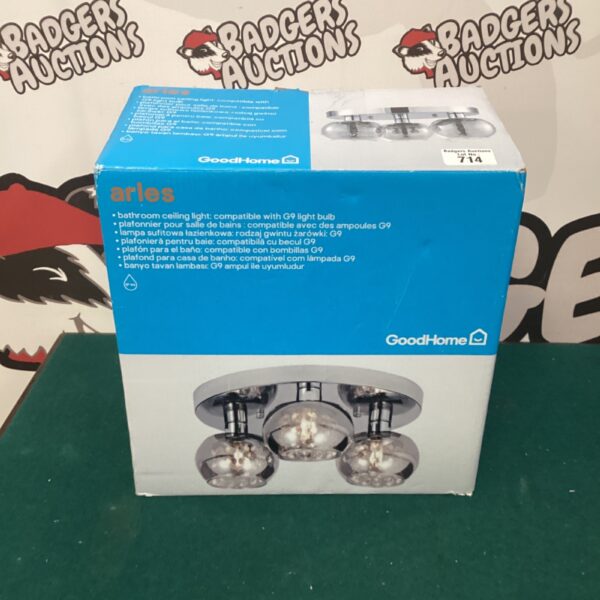 White Goodhome Arles ceiling light presented for auction.