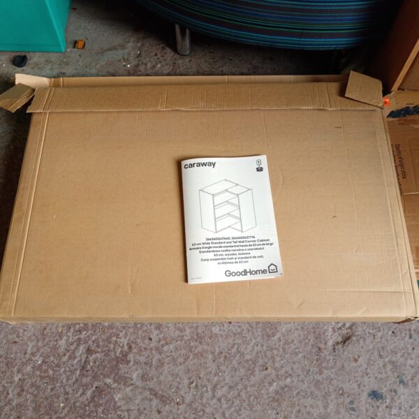 Goodhome Caraway wall corner cabinet in used condition.