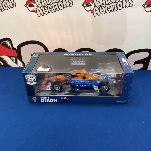 GreenLight Scott Dixon IndyCar model in original packaging.