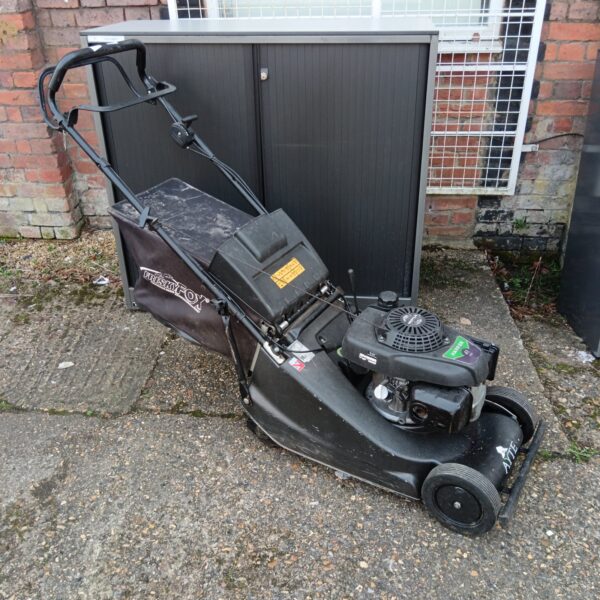 Hayter Harrier 41 Pro petrol lawnmower in used condition.