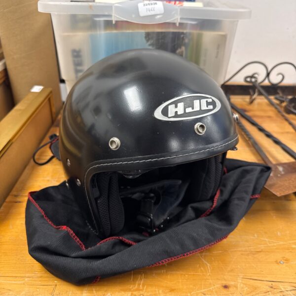 Hjc open face motorcycle helmet size L, vintage style.