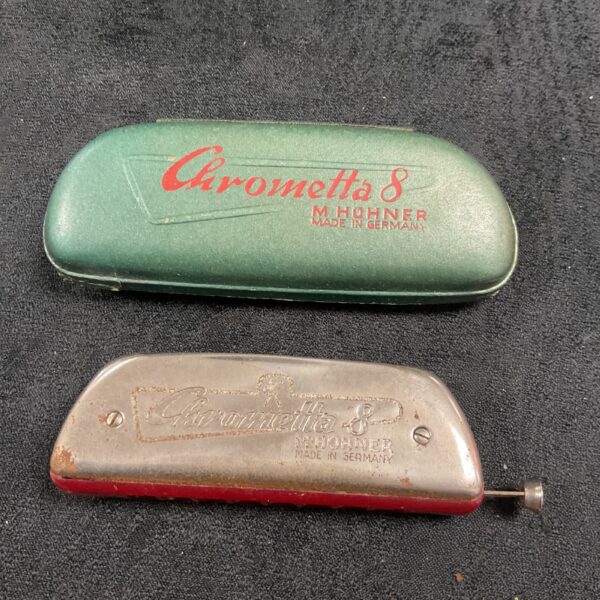Vintage Hohner Chrometta harmonica in good condition.