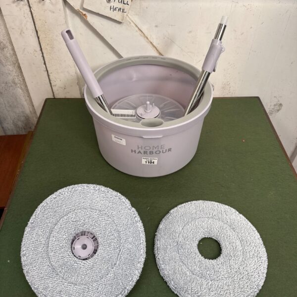 Vintage Home Harbour mop and bucket set for floor cleaning.