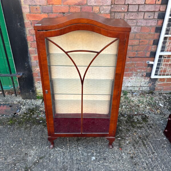 Edwardian Glass Fronted Glazed Display Cabinet With Shelves