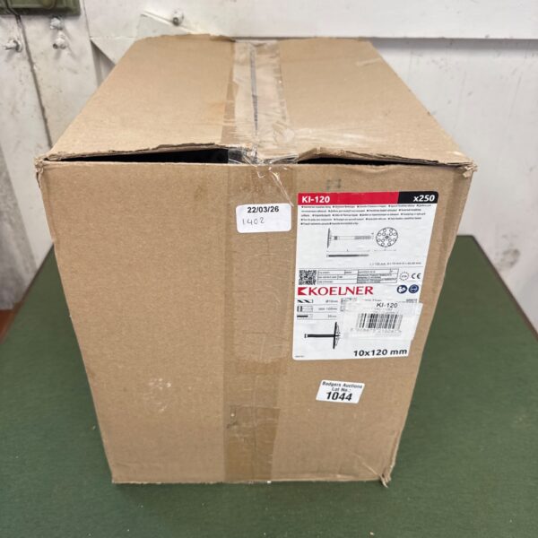 Sealed box of 250 koelner KI-120 10x120mm hammerset insulation fixings