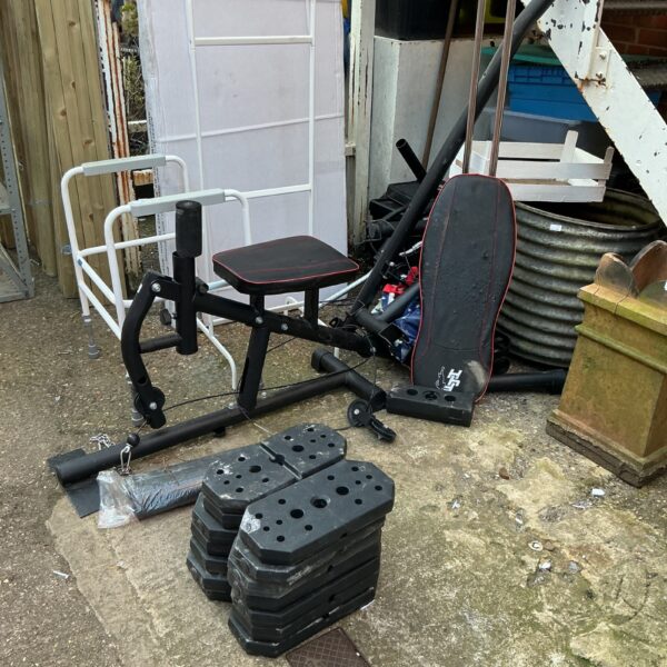Home Weights gym Bench with weights