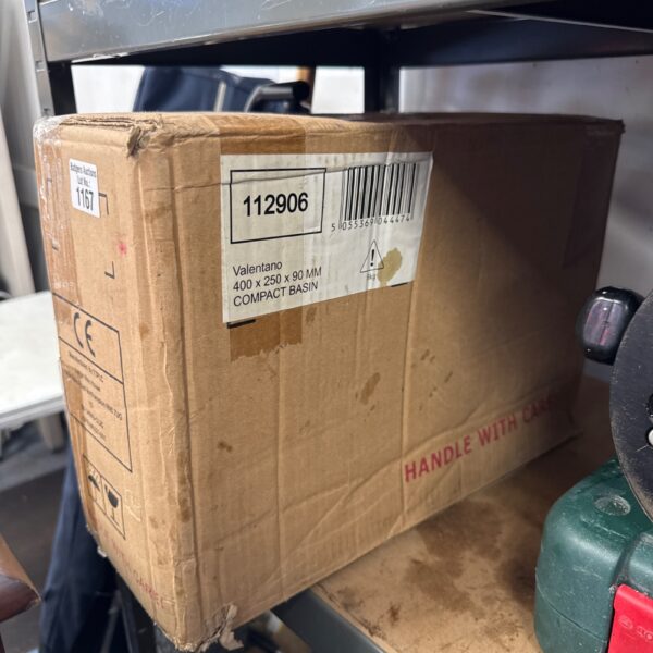 Valentano 400 x 250 x 90mm cloakroom basin - box appears sealed