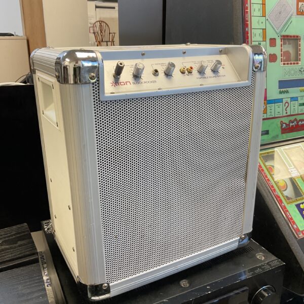 Vintage Ion Block Rocker portable speaker with cassette player.