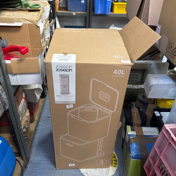 Joseph Joseph Totem Compact 40L bin in original packaging.