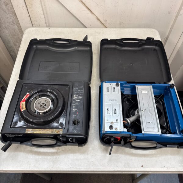 Kitchen Craft portable gas stove for outdoor cooking and camping.