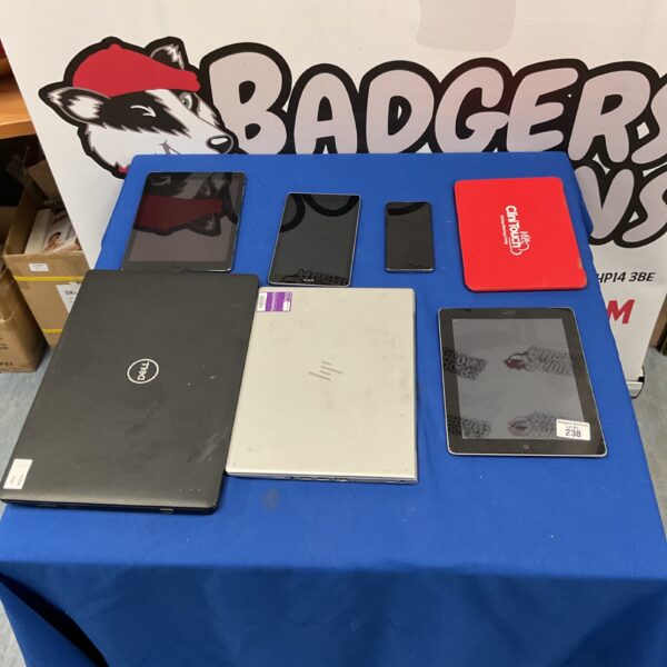 Untested laptop and tablet bundle lot with various brands.