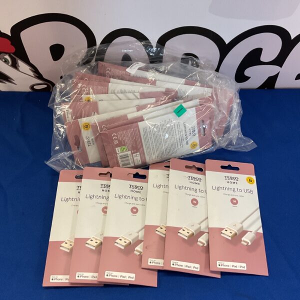 New lot of Lightning to USB cables for Apple iPhones and iPods.