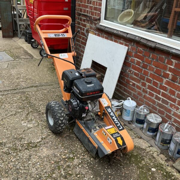 Used Lumga BSF 15 stump grinder for garden and landscaping work.