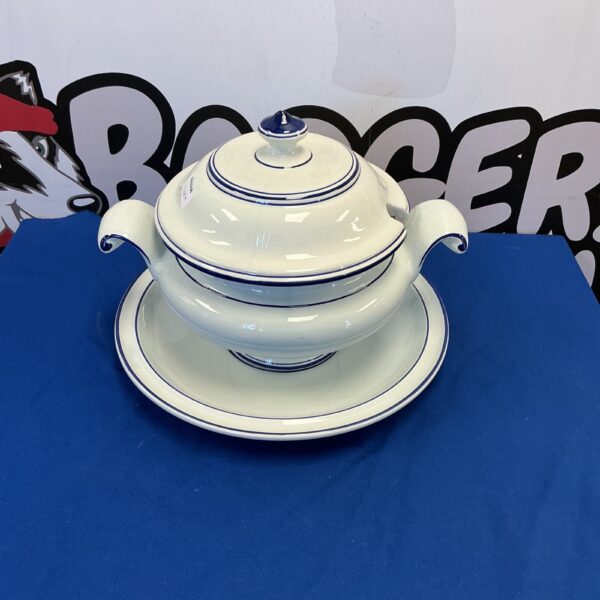 Vintage Mark designed soup tureen with large serving plate.