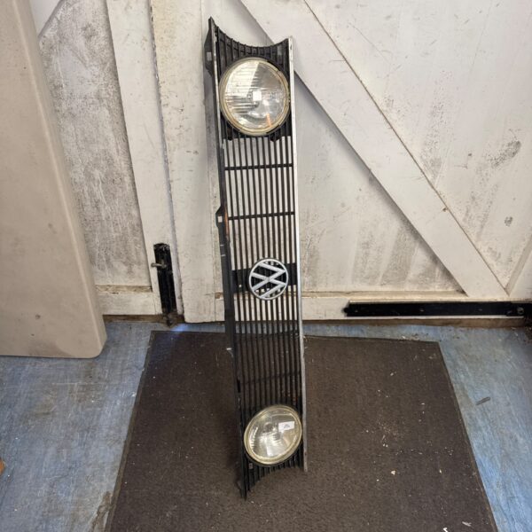 Vintage Mk1 Golf front grille with Hella lamps for restoration.