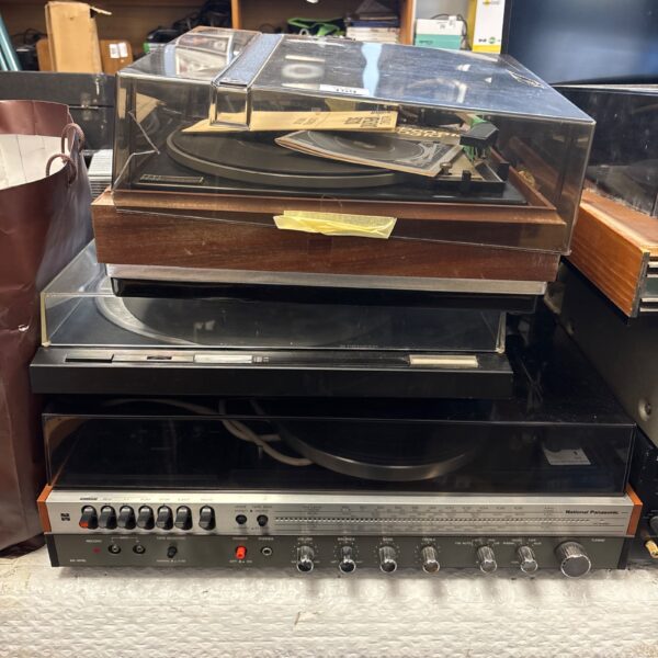 Vintage National Panasonic record player in used condition.