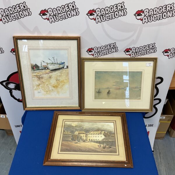 Vintage nautical watercolour painting of Venice by Joseph Rettori.