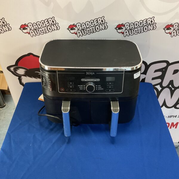 Black Ninja Dual Zone Air Fryer DF351 kitchen appliance.