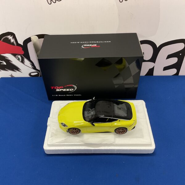 Detailed TopSpeed Nissan Z Proto resin model car for collectors.