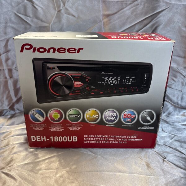 Pioneer DEH-1800UB car stereo in original packaging