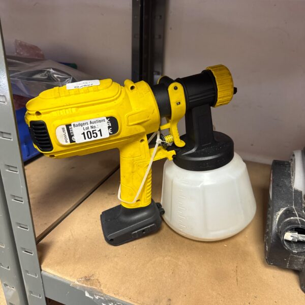 Powuse cordless spray gun for DIY painting projects.
