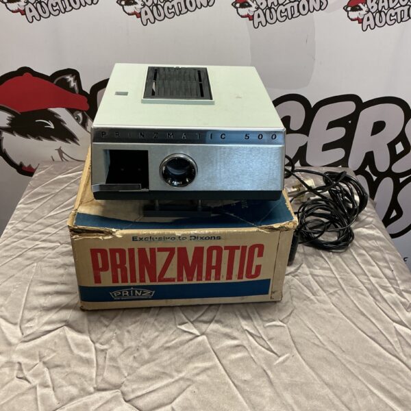Vintage Prinzmatic 500 side projector in good condition.