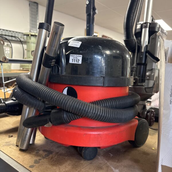 Red Numatic Henry Hoover vintage vacuum cleaner
