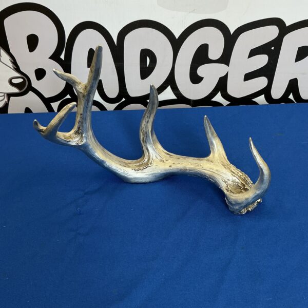 Detailed resin deer antler replica for rustic home decor.