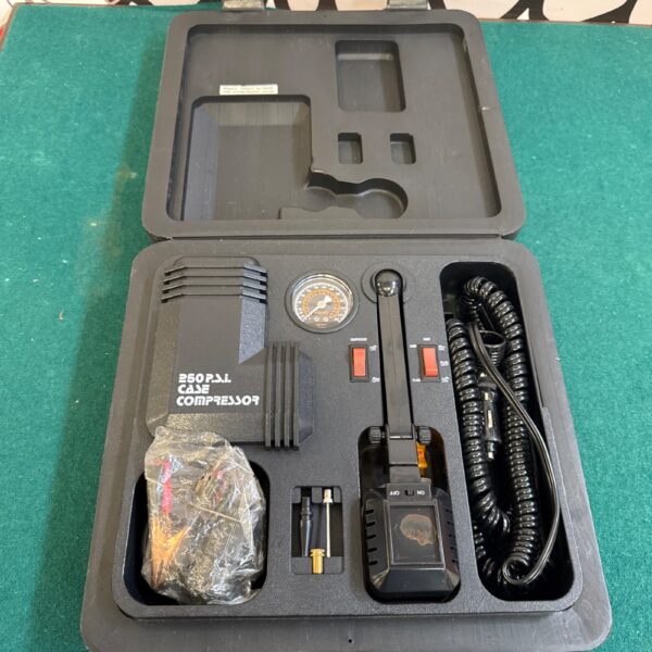 Vintage Richmond 350 PSI compressor in a protective case.