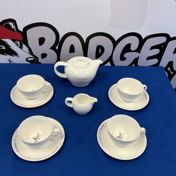 Vintage Roald Dahl tea set with teapot and cup.