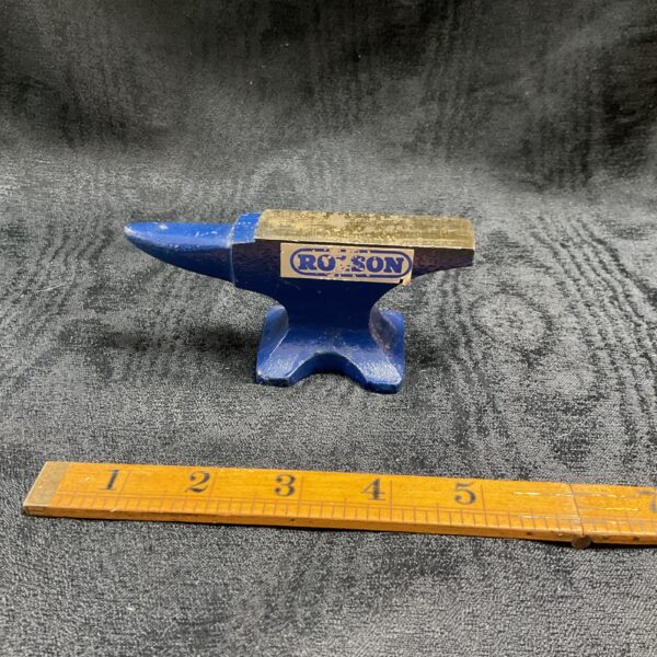 Blue Rolson jewellers anvil for metalworking and jewellery making.