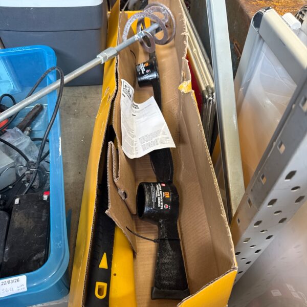 New Roughneck pickaxe and mattock set still sealed in its original box.
