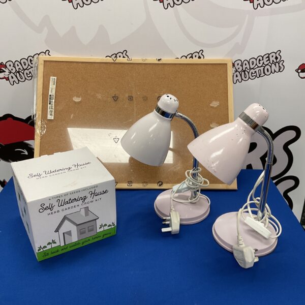 Close-up of a self-watering herb garden kit, ideal for indoor use.