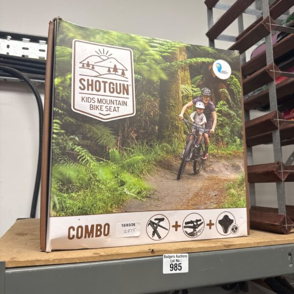 Shotgun kids mountain bike seat in used condition.