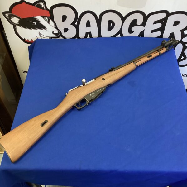 SMG Inc 44MRC1445 airsoft bolt action rifle with wooden stock.