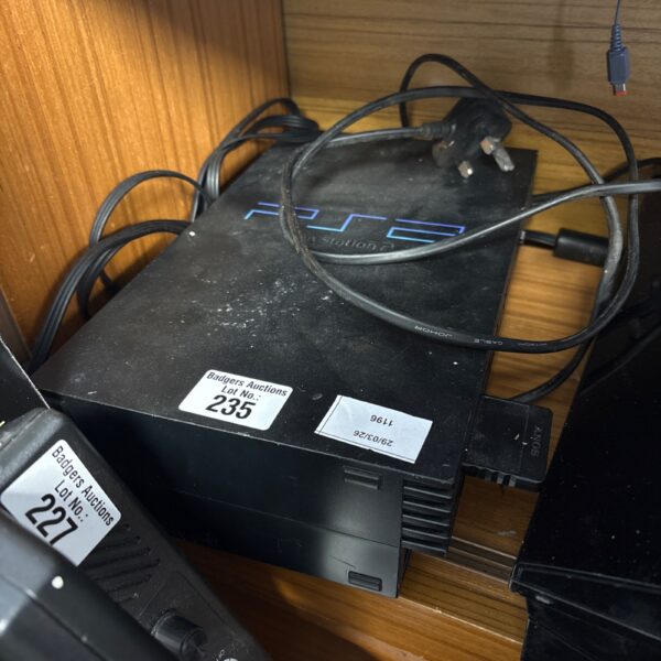 Sony PlayStation 2 console with leads, model SCPH-70004.