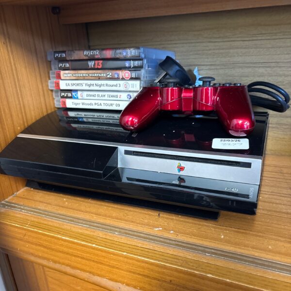 Sony PlayStation 3 console with games and controller included.