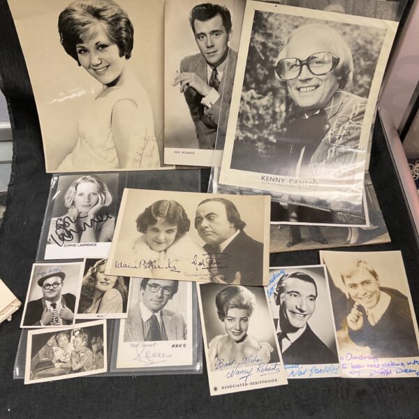 Sophie Lawrence signed photograph, vintage celebrity collectible.