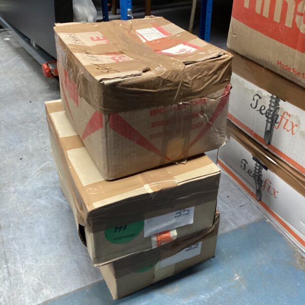 Lot of three boxes of Spit fixings for masonry work.