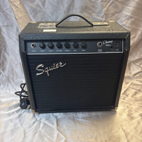 Vintage Squire Champ guitar amplifier for sale.