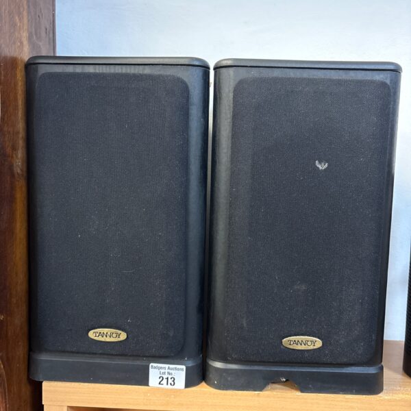 Vintage Tannoy 631 black ash speakers for sale.
