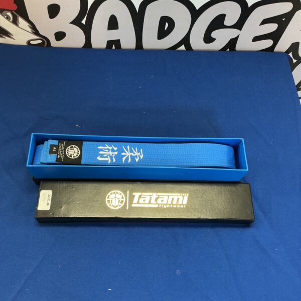 Blue Tatami Fightwear A1 belt for Brazilian Jiu Jitsu training.