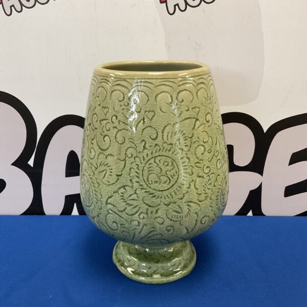 Early 20th century Thai celadon green glazed vase for collectors.